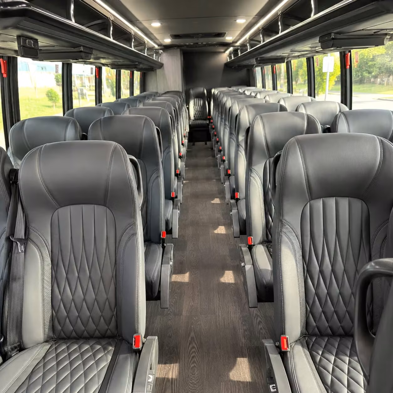 28 passenger minibus interior