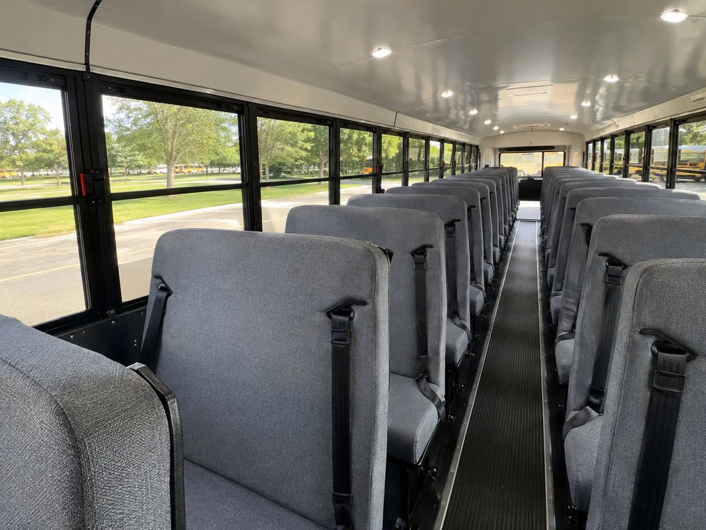 school bus inside
