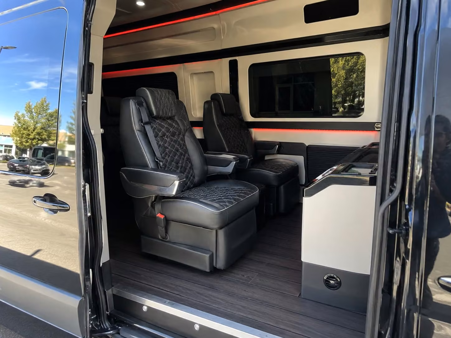 sprinter van with driver interior
